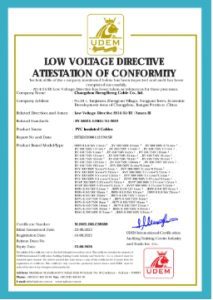 Product certificate