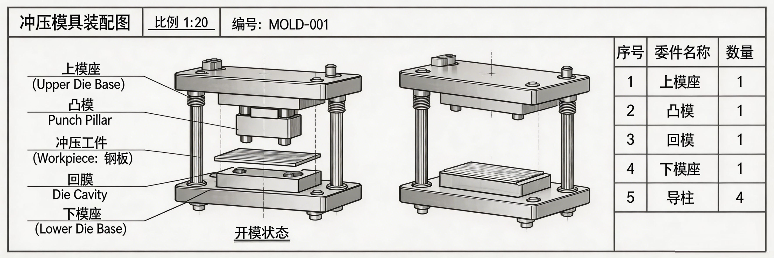 Stamping die design CAD workshop wire EDM manufacturing process
