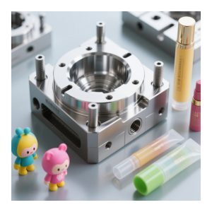 Injection molds for action figure models / cosmetic tubes