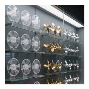 Transparent fan blade spare parts from customized factory