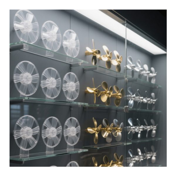Transparent fan blade spare parts from customized factory