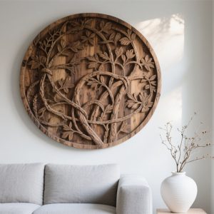 Custom Wood Carving Hanging Paintings: Living Room/Hallway/Bedroom Decor Fit Home Style