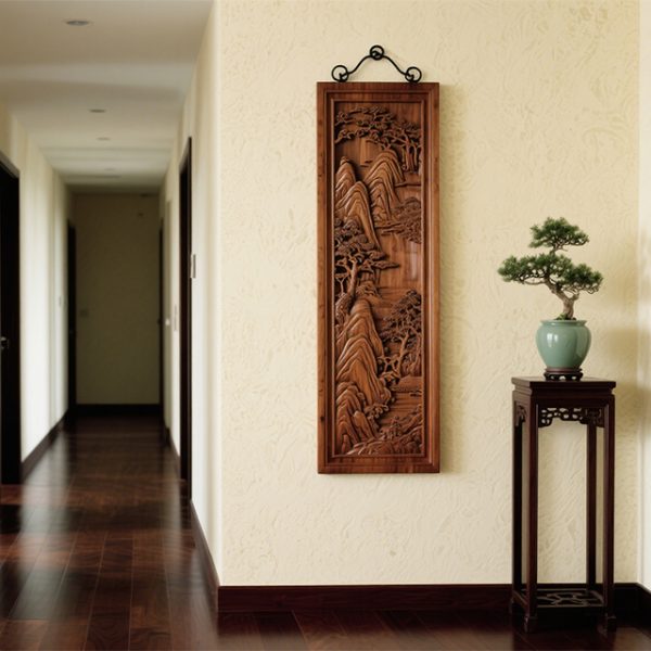 Custom Wood Carving Hanging Paintings: Living Room/Hallway/Bedroom Decor Fit Home Style - Image 6