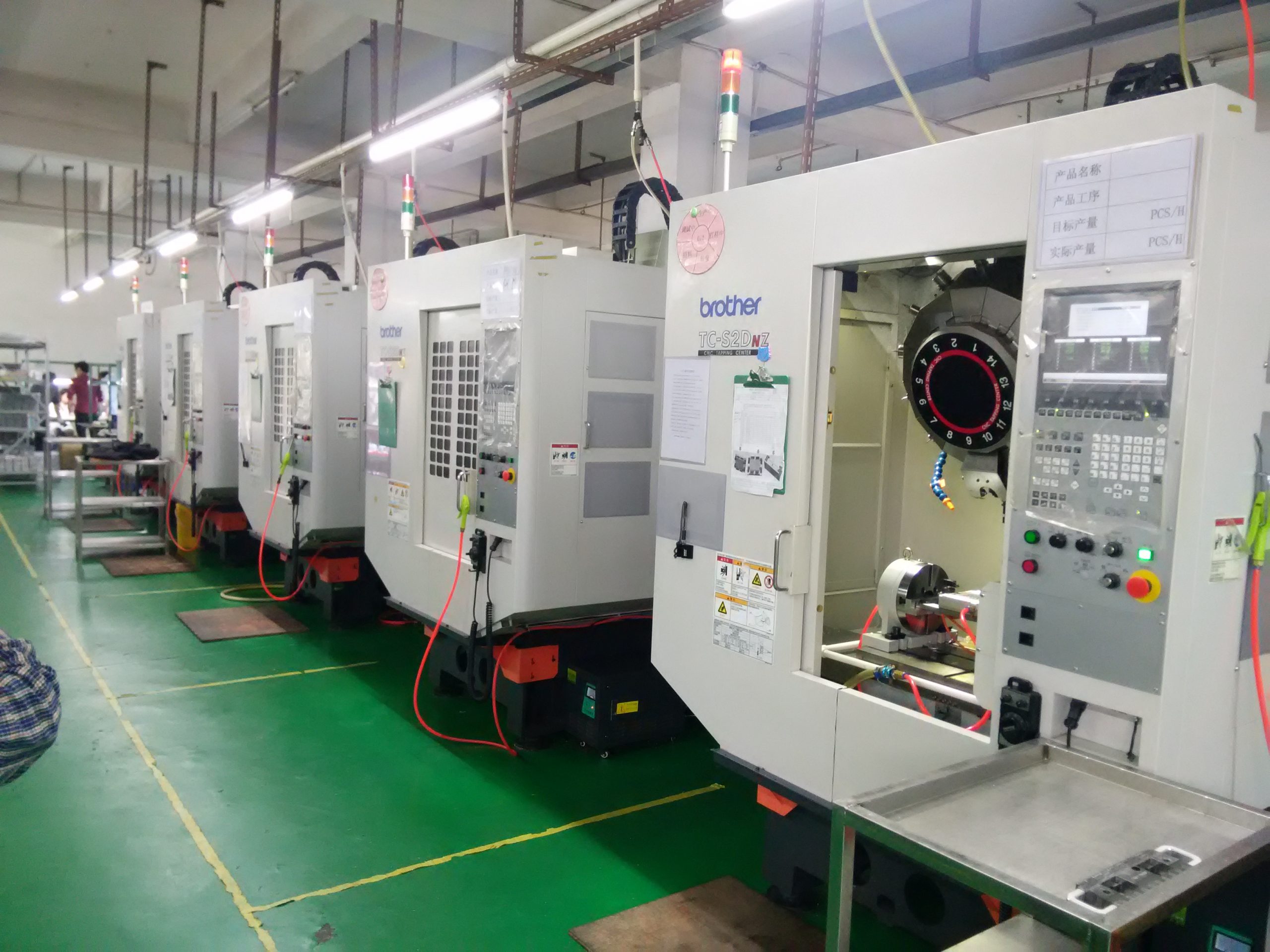 CNC machining workshop