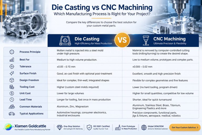 Die Casting VS CNC Machining