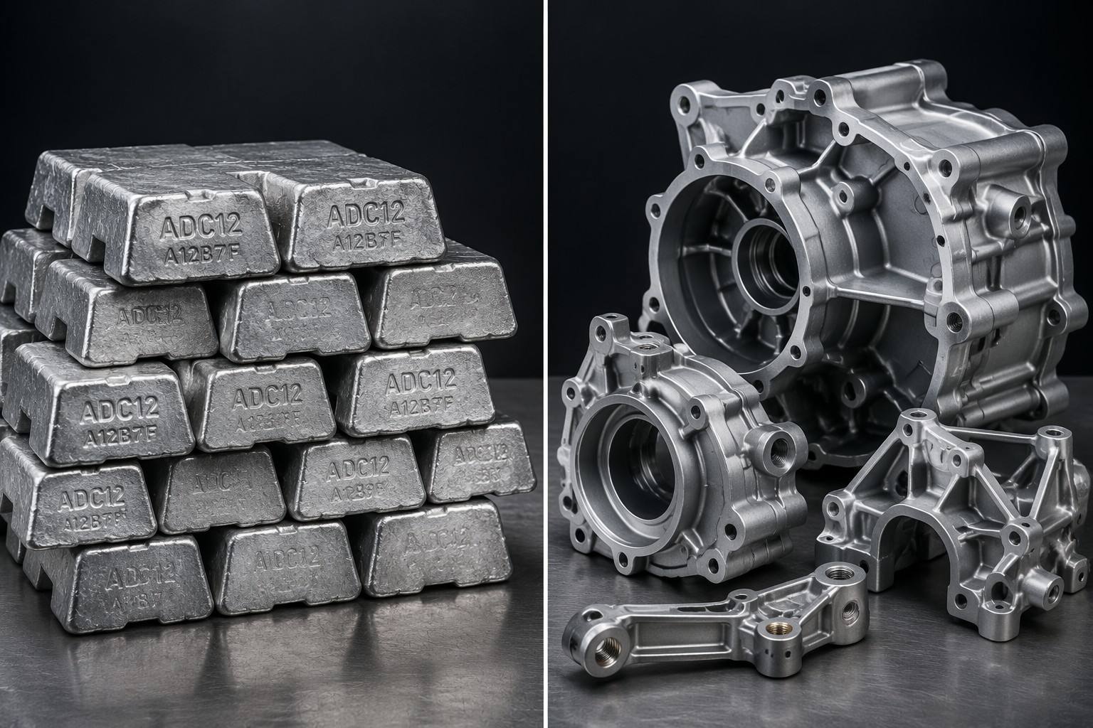 ADC12 material & A380 parts (photo)