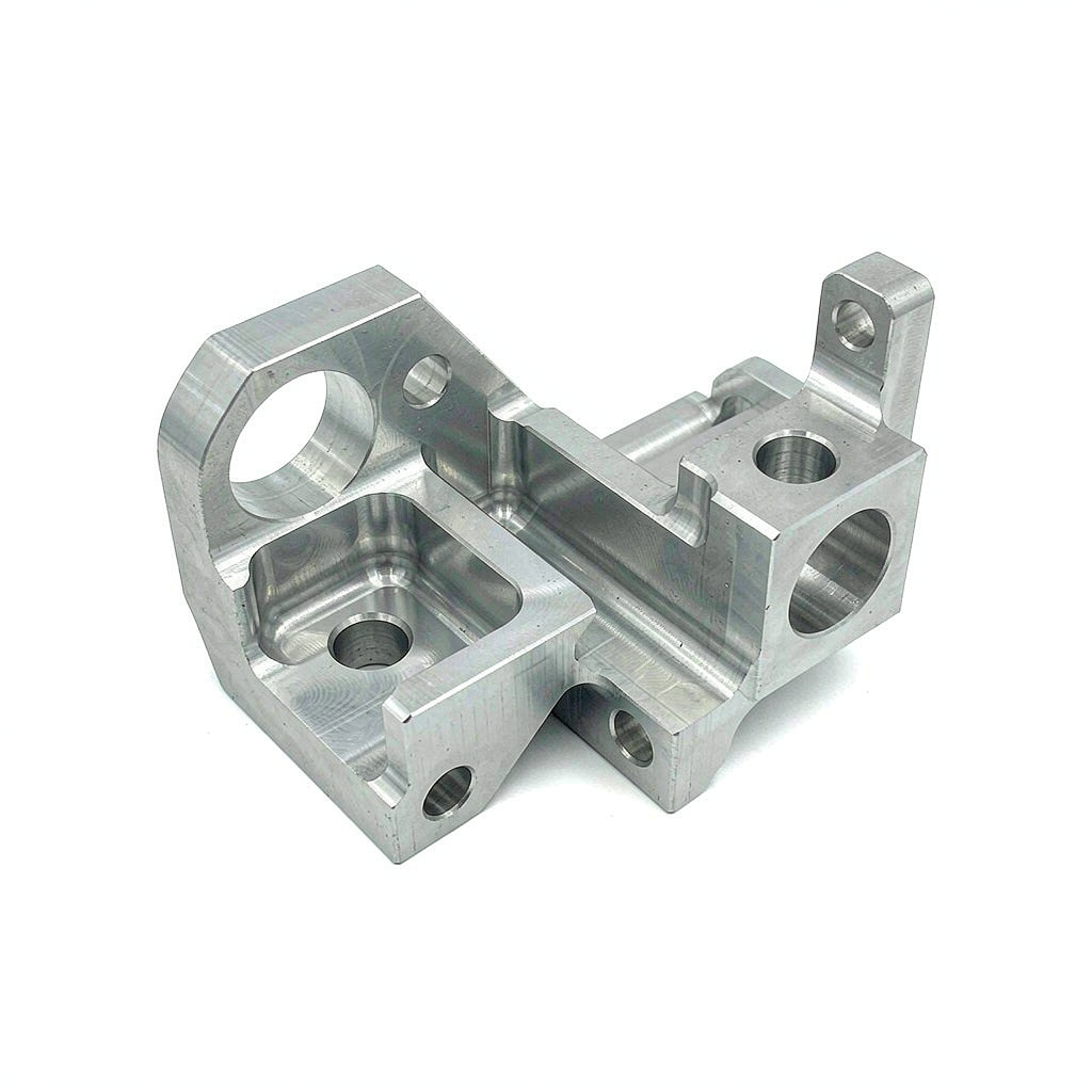 7075-T6 aerospace bracket CNC machined with complex geometry