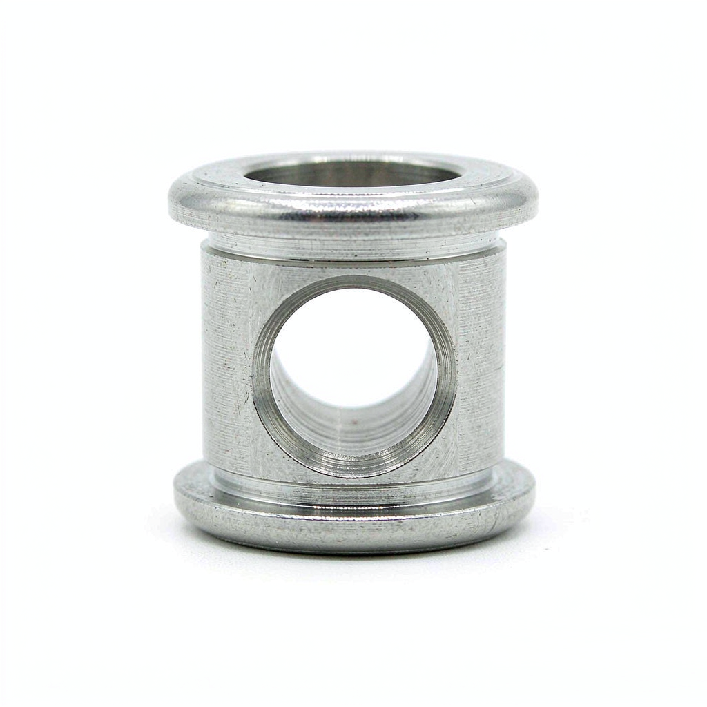 CNC machined stainless steel precision valve component