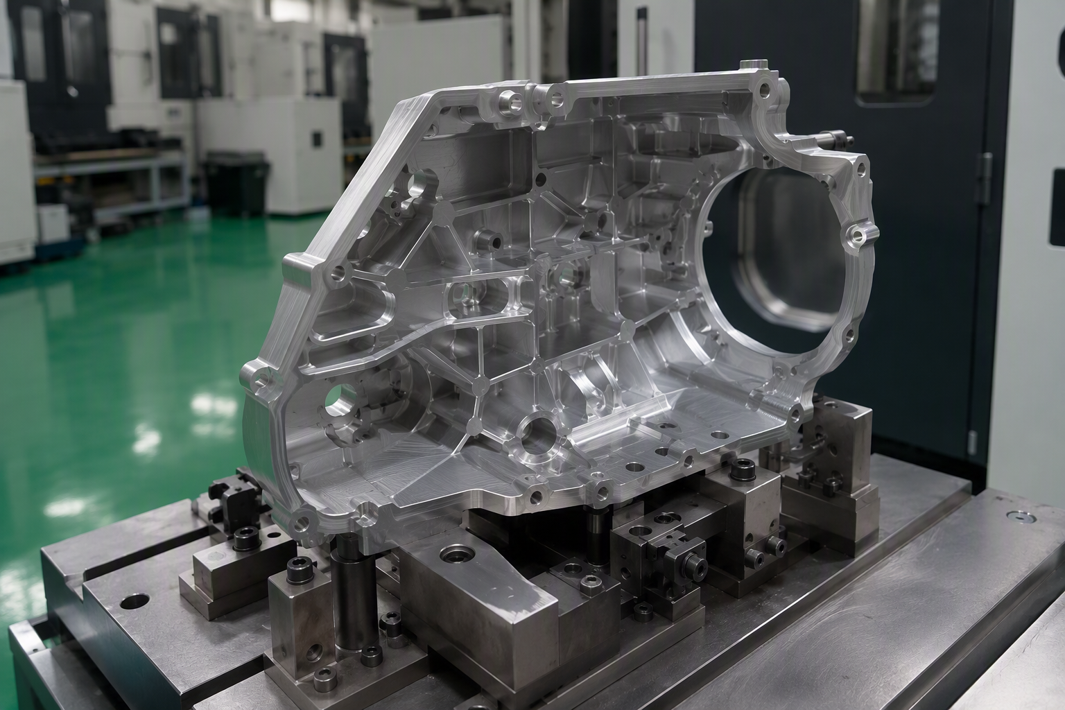 Thin-wall lightweight structural component after 5-axis machining