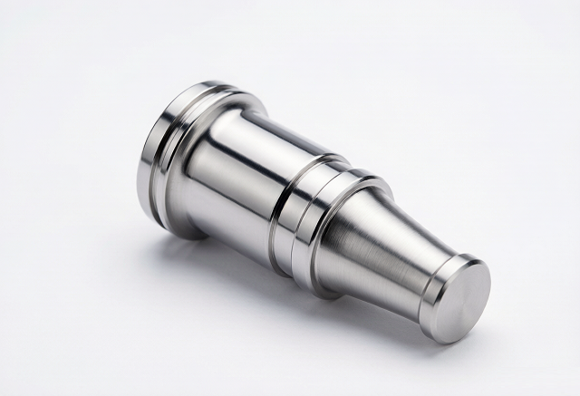 Polished titanium medical component with a smooth surface finish