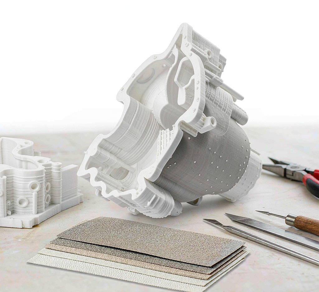 3D printed part with post-processing tools