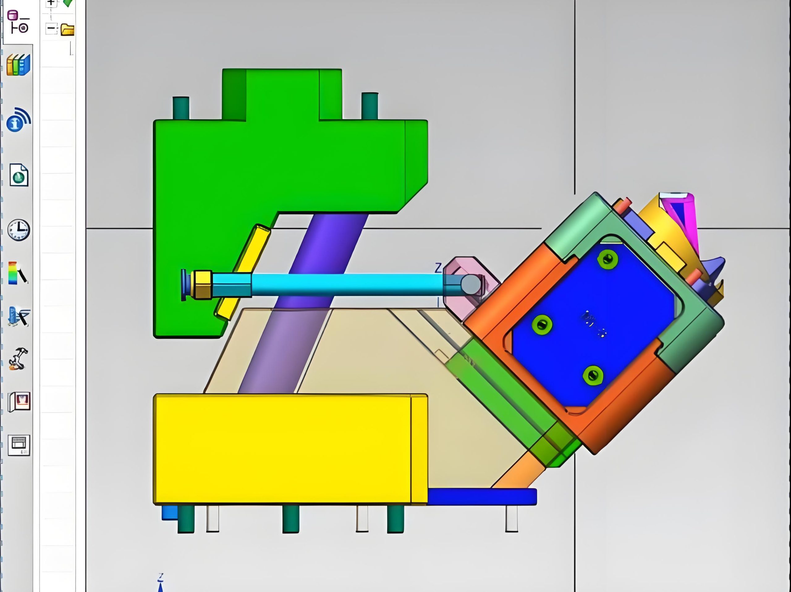 Machined slide core insert seated in an injection mold cavity