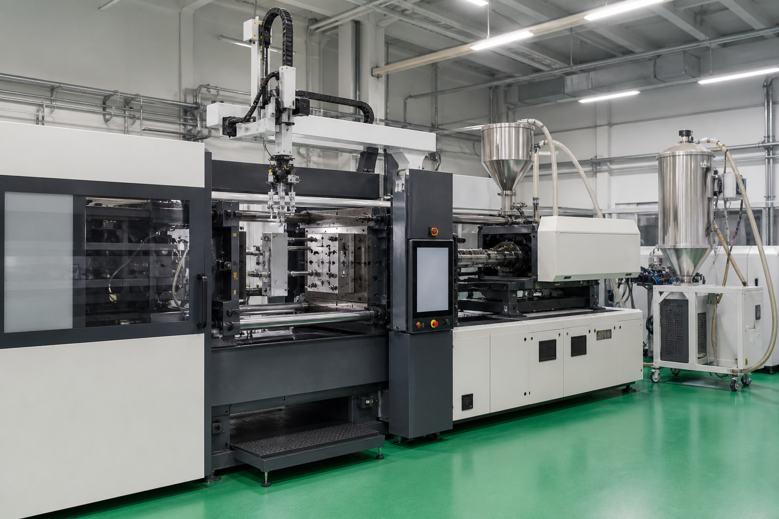 ENGEL overmolding injection molding machine in clean production workshop