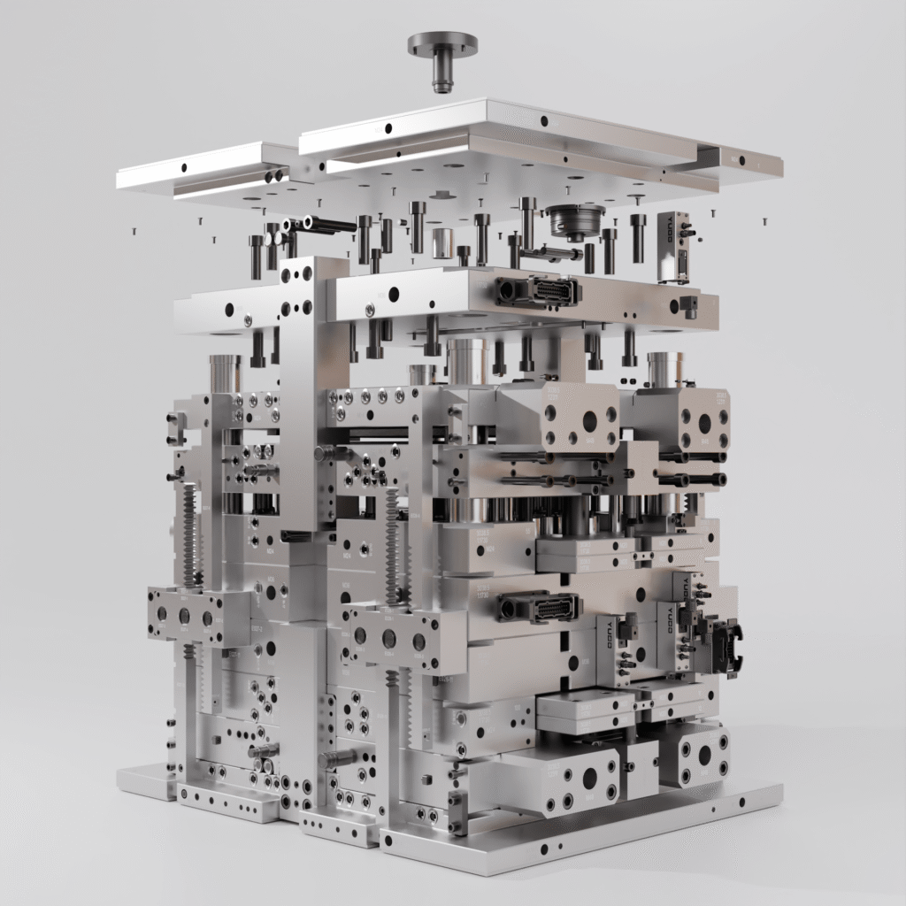 Injection mold 3D design for DFM analysis