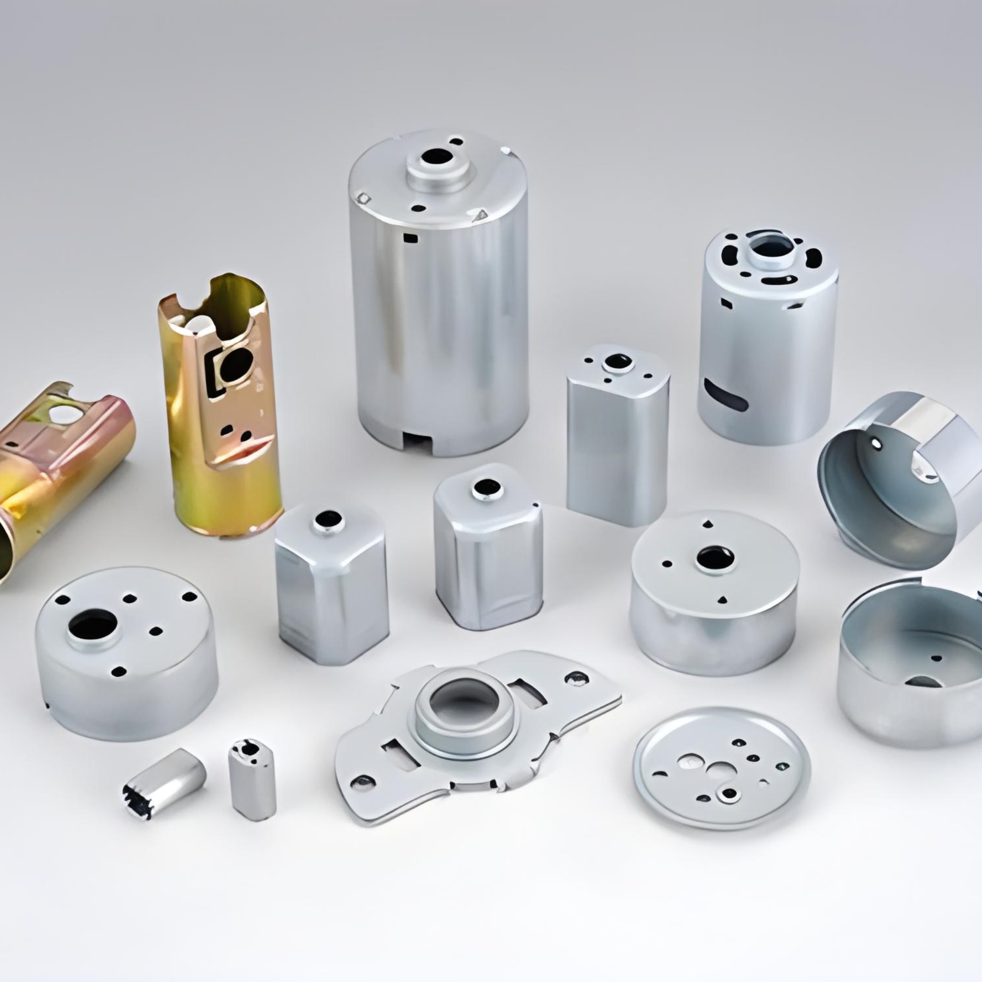 Deep draw stamping parts for various applications