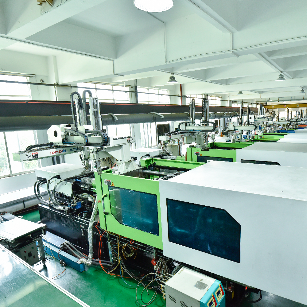Low volume injection molding production line