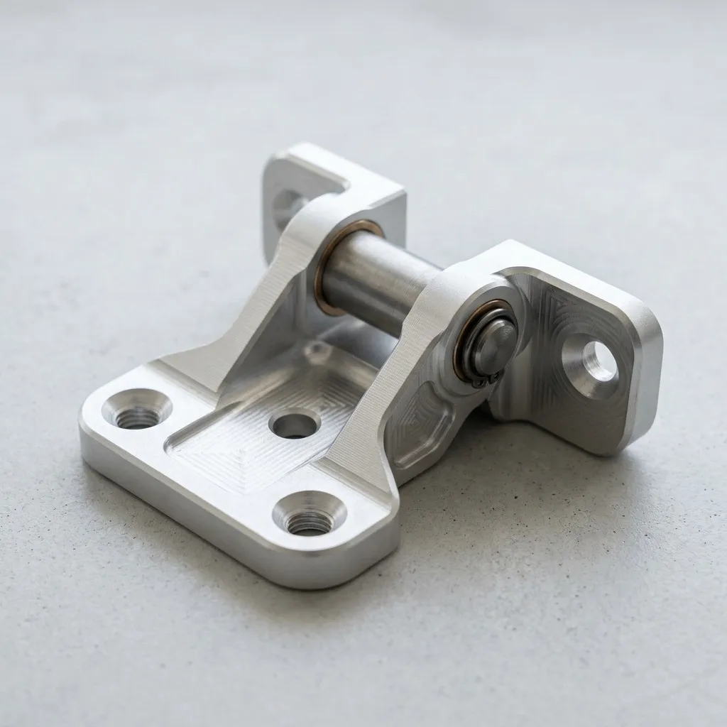 custom aluminum automotive door hinge components manufacturer CNC machined precision OEM part