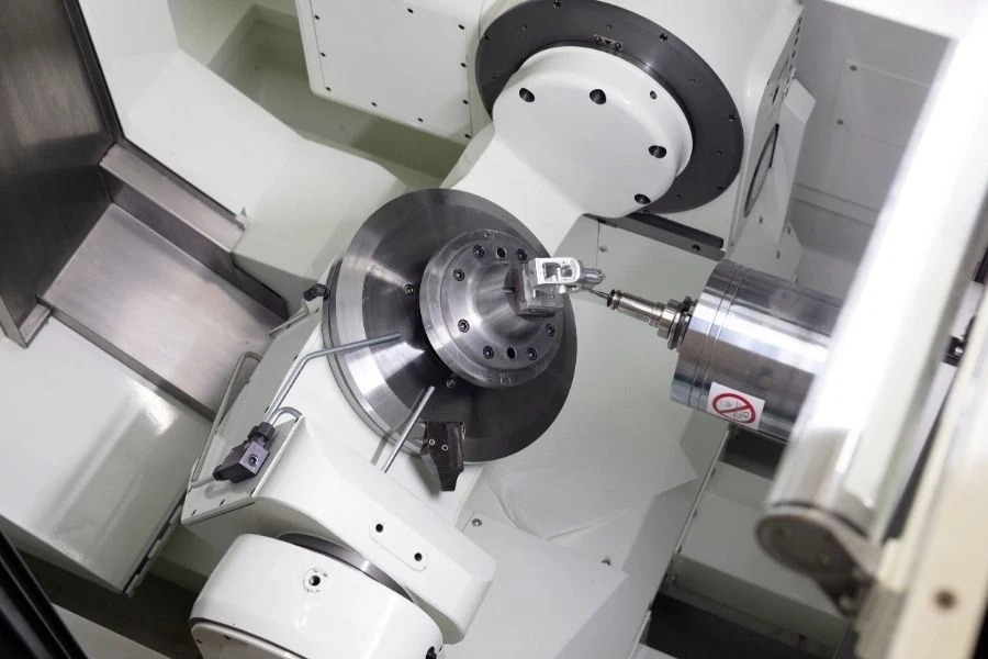 High precision 5-axis CNC machined aluminum components for electric vehicle structural applications