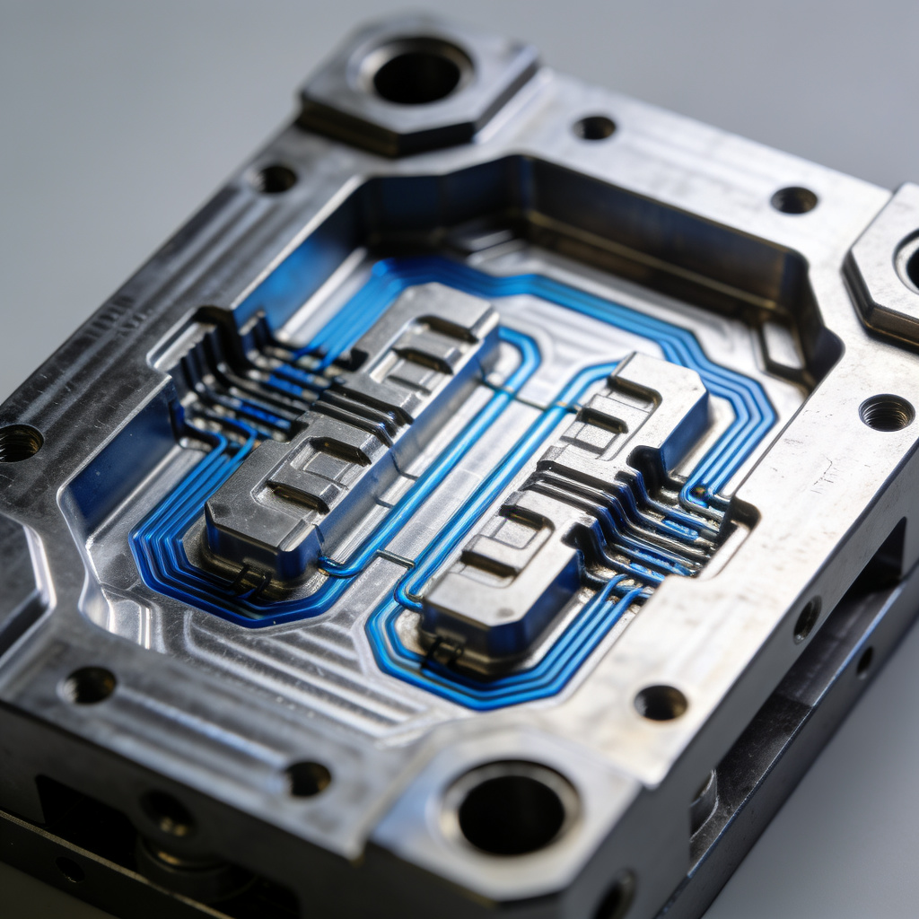 Precision Injection Mold with Intricate Cooling Channels