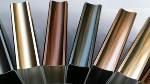Anodized aluminum parts in various colors