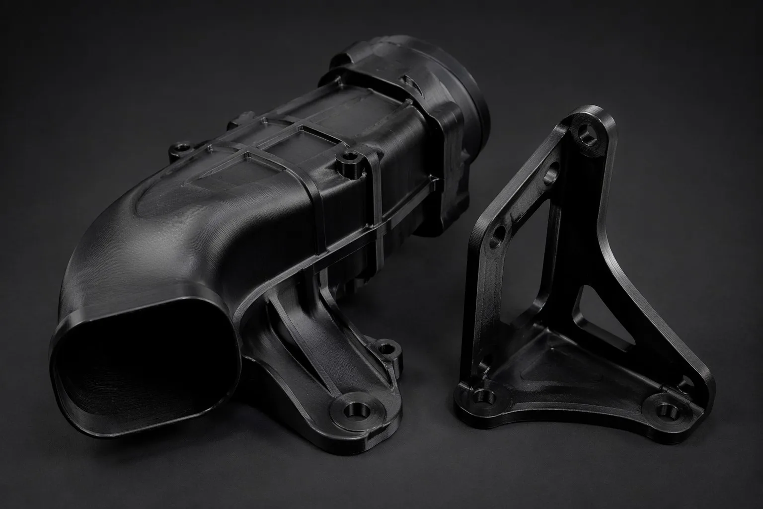 3D printed automotive under-hood ducts and brackets