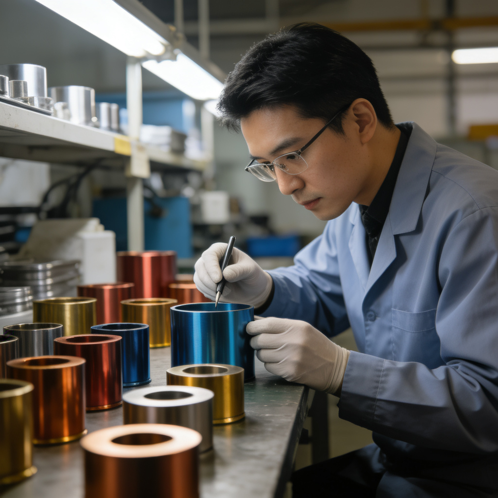 Anodizing surface finish quality inspection