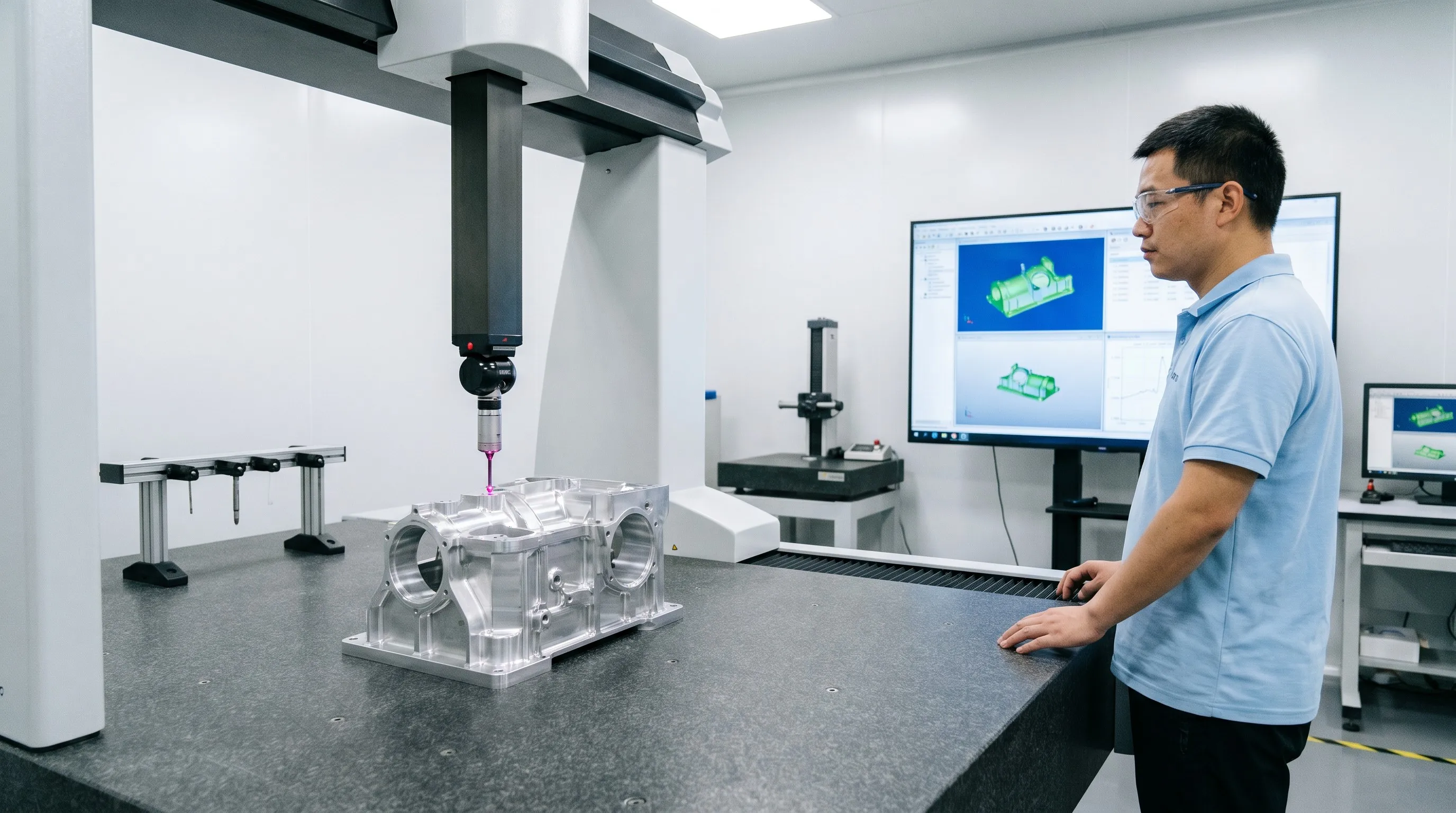 CMM dimensional inspection equipment for CNC parts quality control