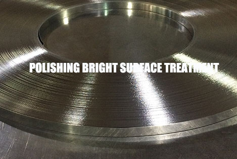 Stainless steel surface polishing treatment for railing hardware