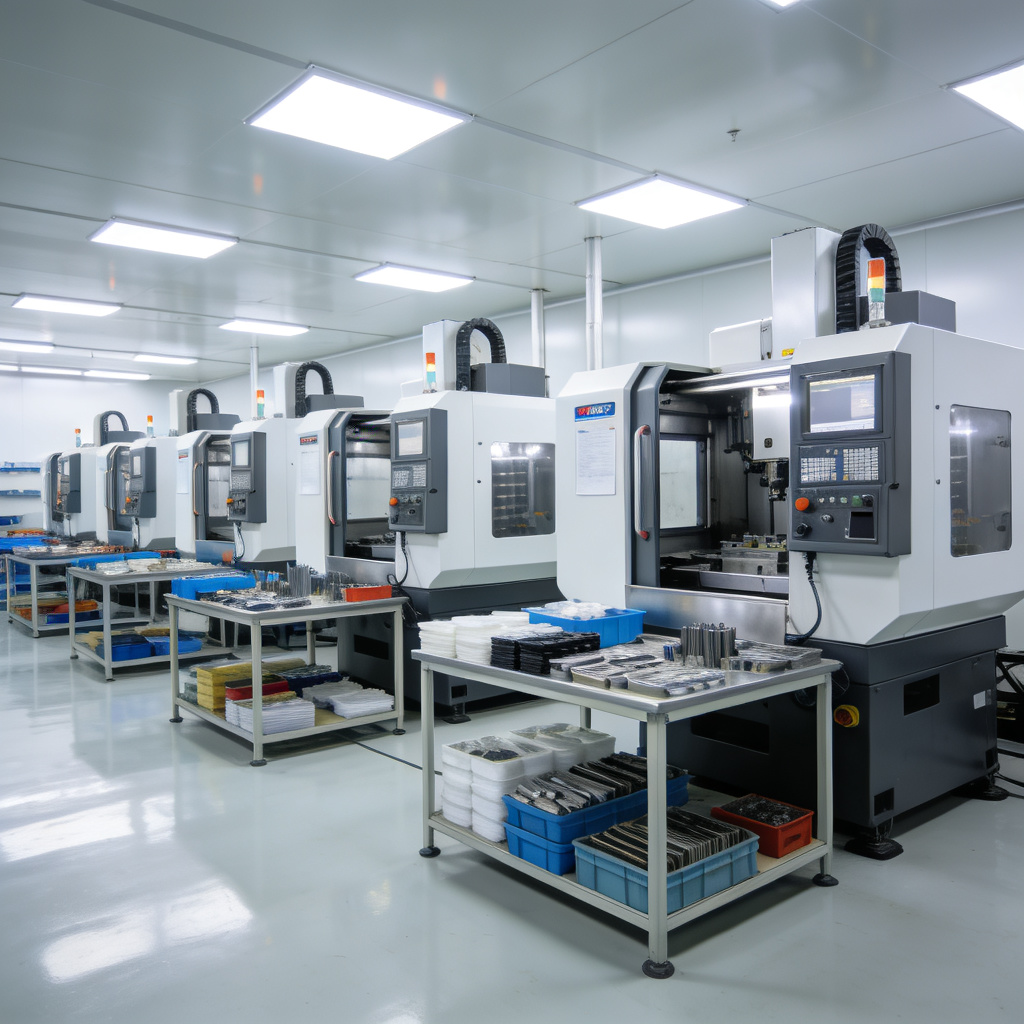 ISO 14001 certified clean injection molding production workshop