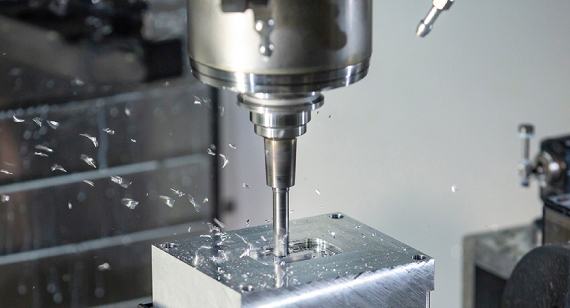 CNC machining process for custom metal parts