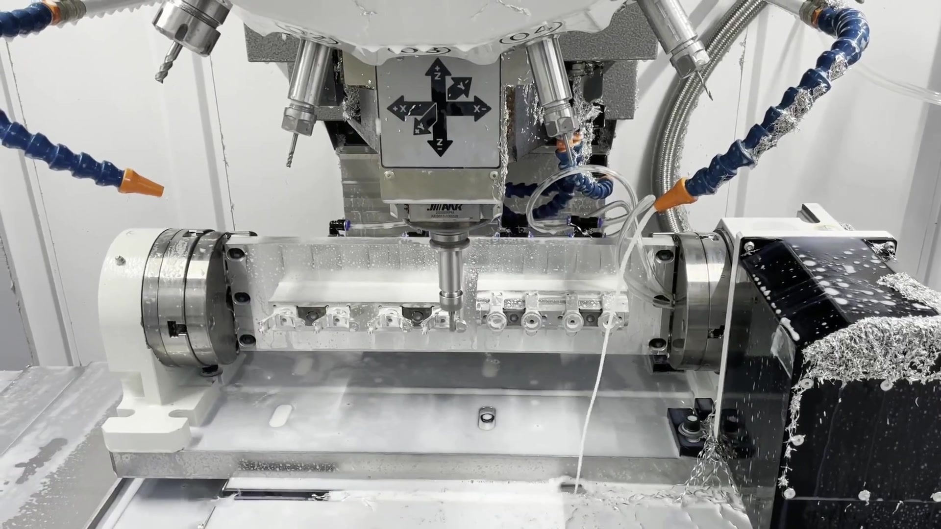 5-axis CNC machining workshop for custom metal parts