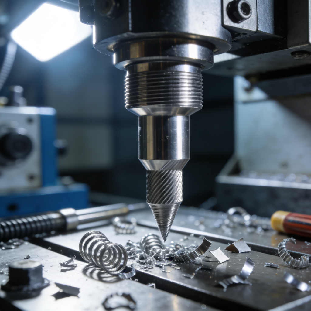 CNC machined stainless steel nozzle process