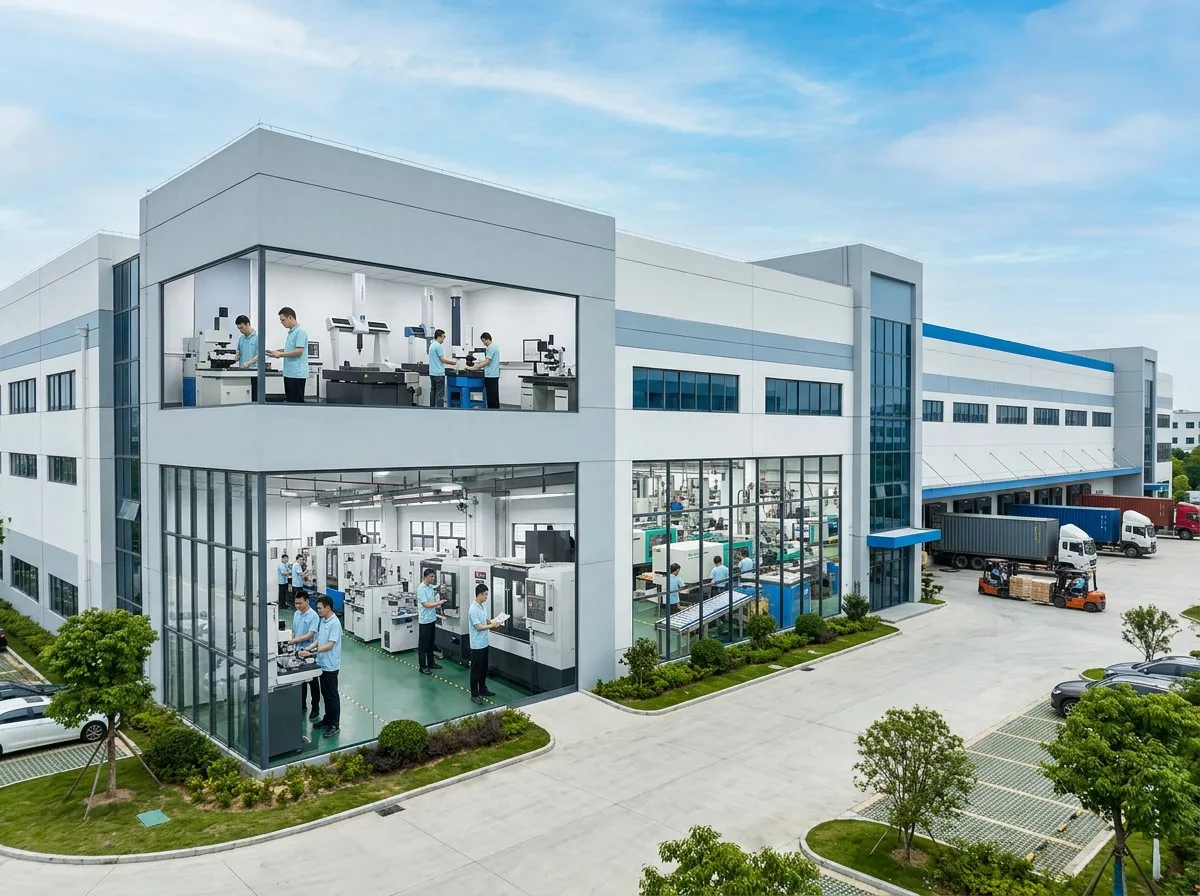 Xiamen Goldcattle manufacturing facility with CNC workshop injection molding production and quality testing