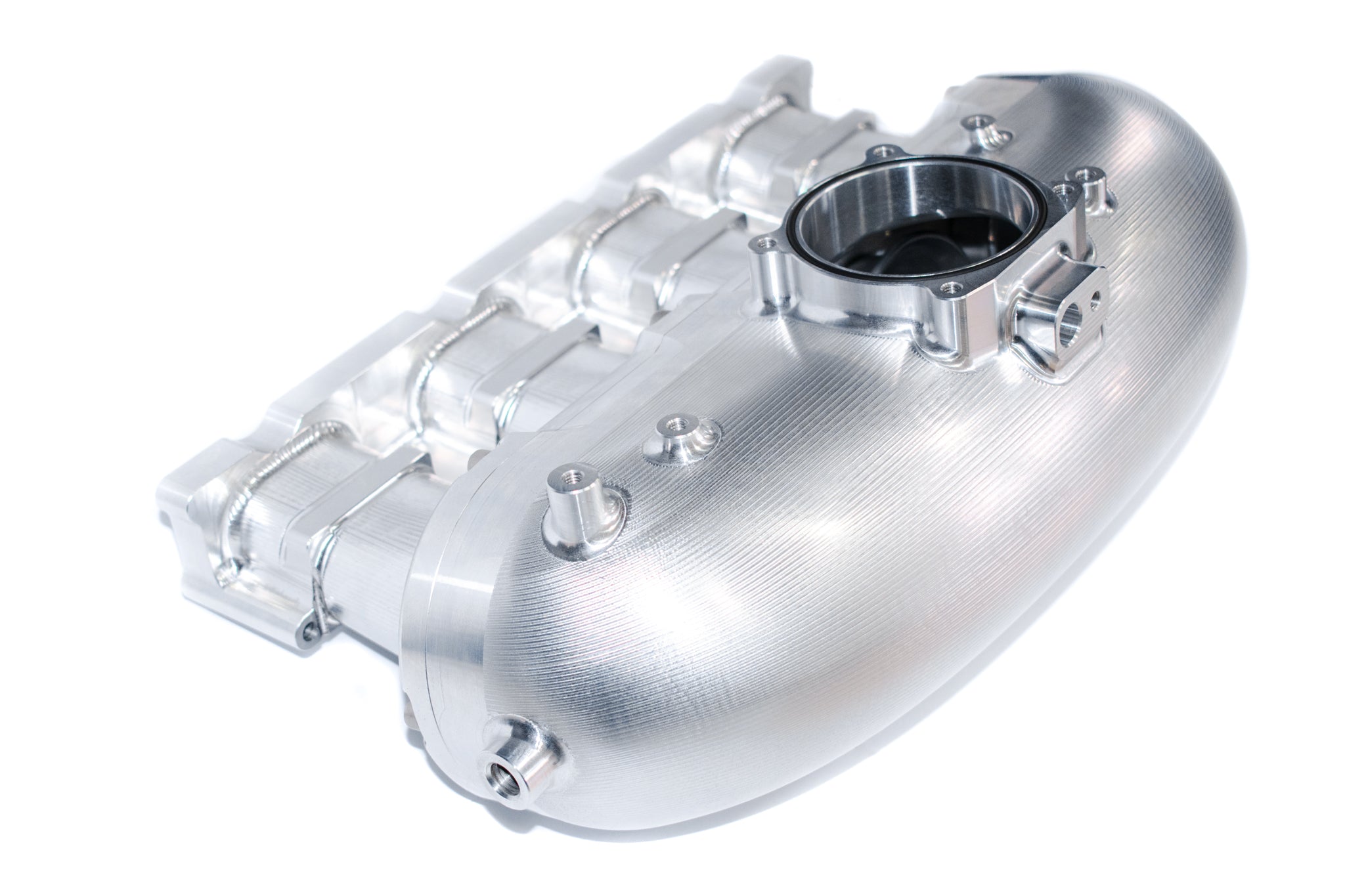 Custom billet intake manifold for turbo engines