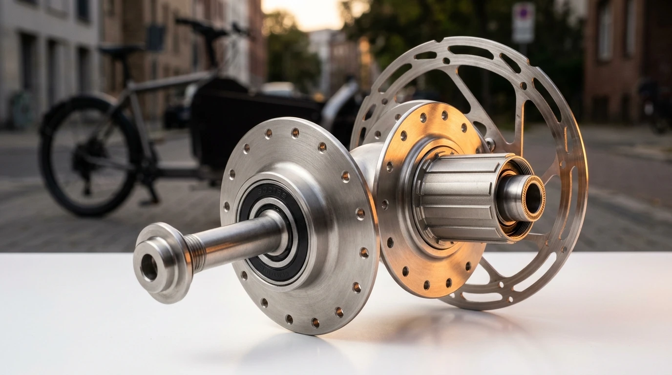 316 stainless steel cargo bicycle hub with passivation treatment for outdoor durability