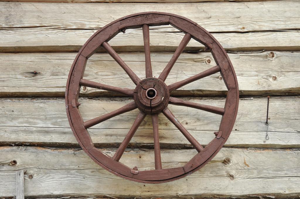 Large wagon and cart wooden wheels