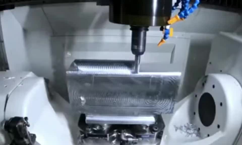 CNC rough and finish machining process