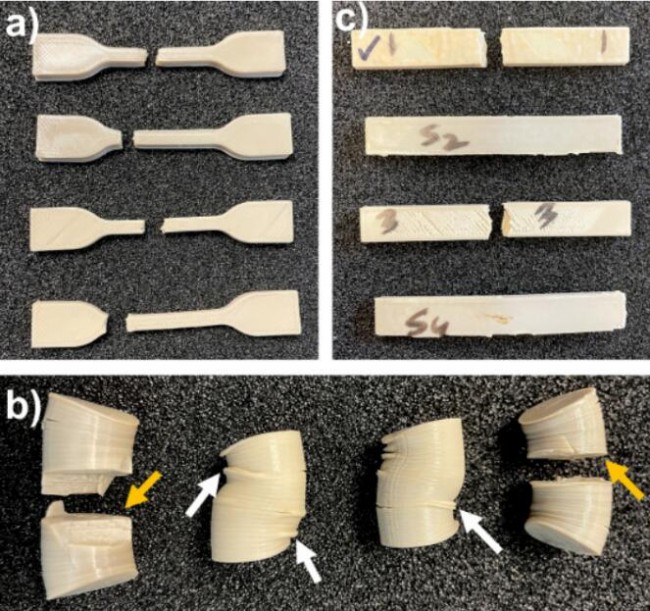 PEEK material mechanical test samples