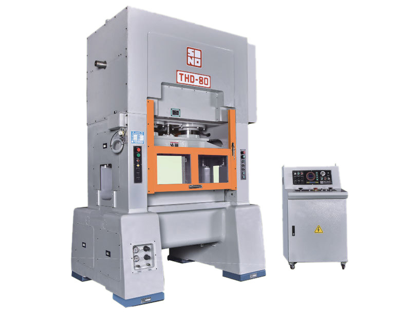 Precision metal stamping press machine in factory