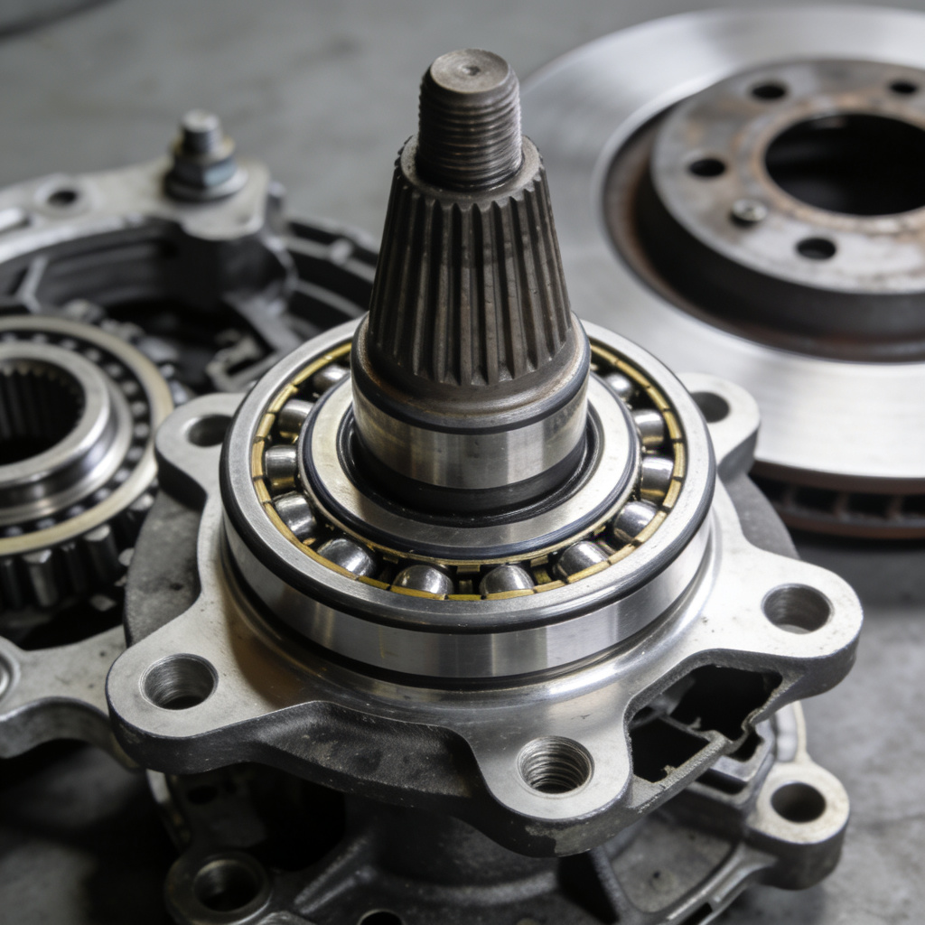 Tapered roller bearing in automotive wheel hub