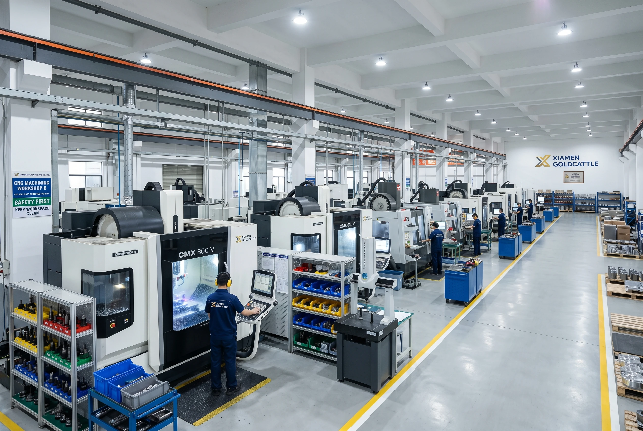 Goldcattle CNC machining facility workshop