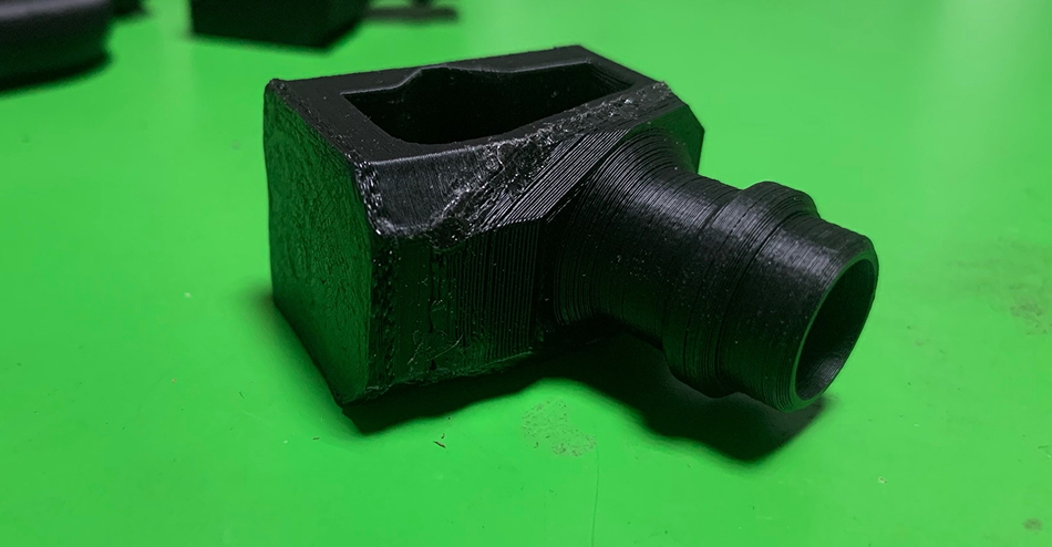 Example of optimized manufacturing geometry