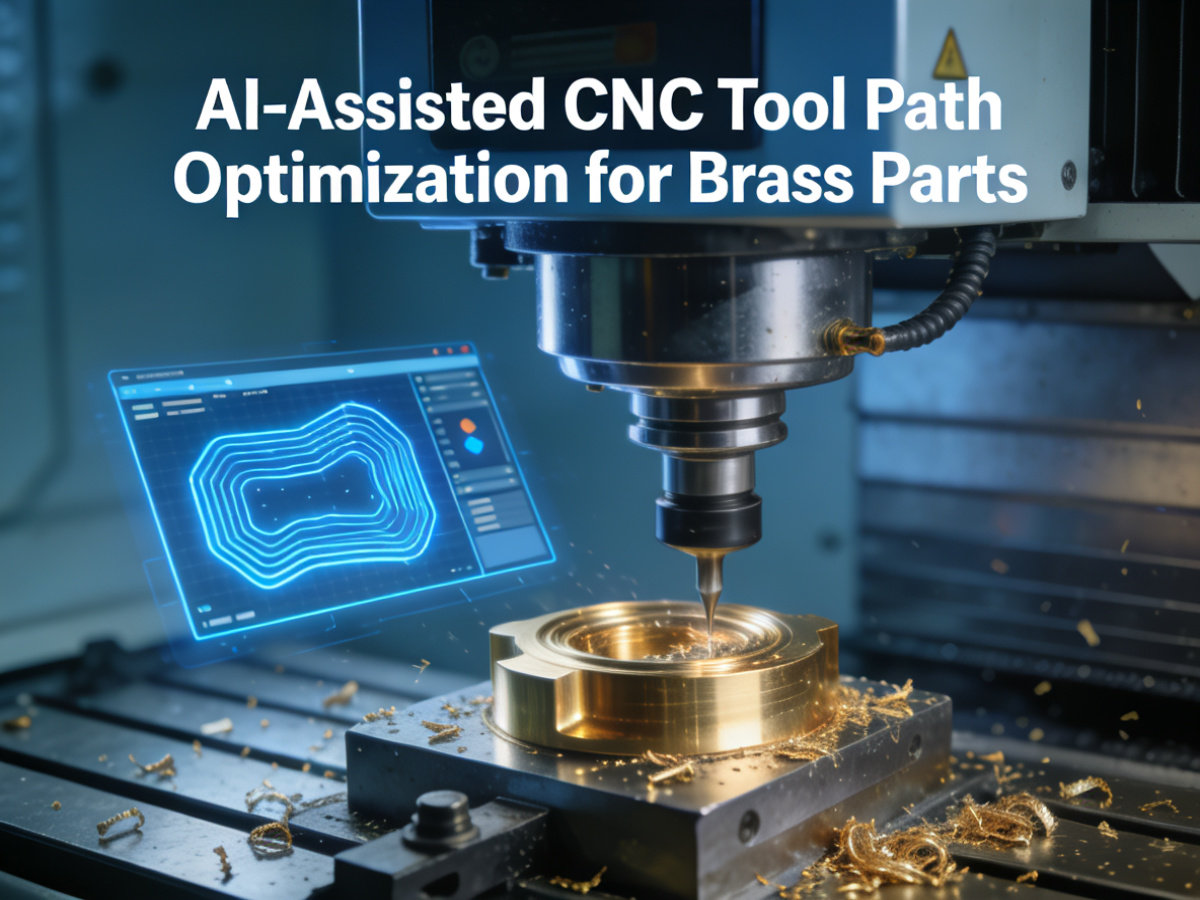 AI assisted CNC tool path optimization for brass parts