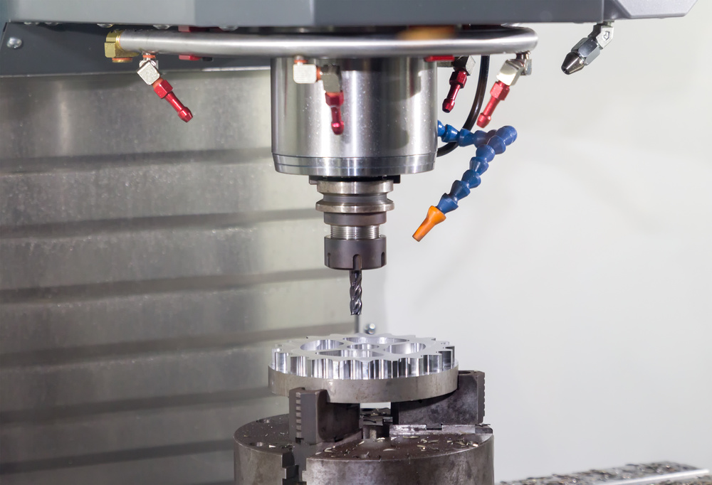 CNC milling machine working process
