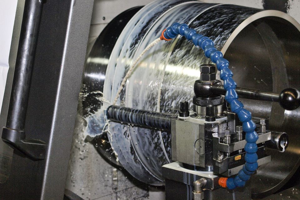 CNC Turning Machine in Operation