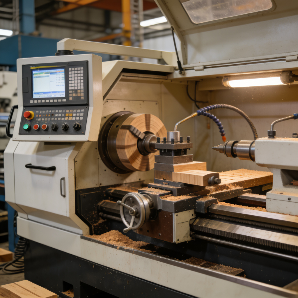 Advanced CNC wood turning center