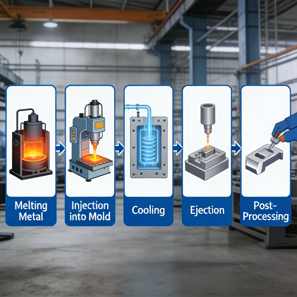 Automotive die casting process flow chart