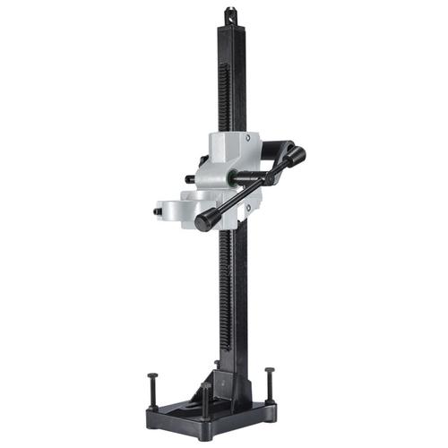 Heavy duty drill press stand in industrial workshop
