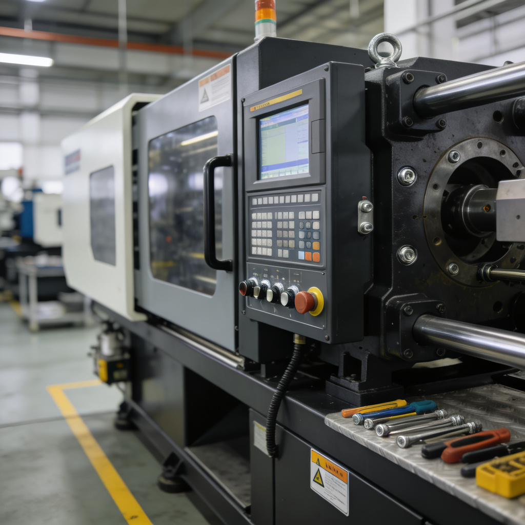 High Precision Injection Molding Machine in Modern Factory