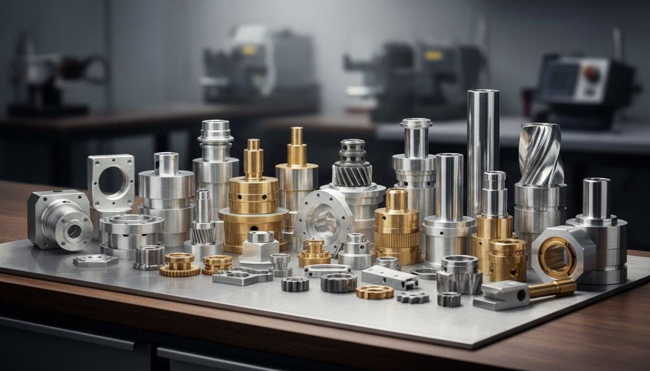 Collection of high-precision CNC machined parts
